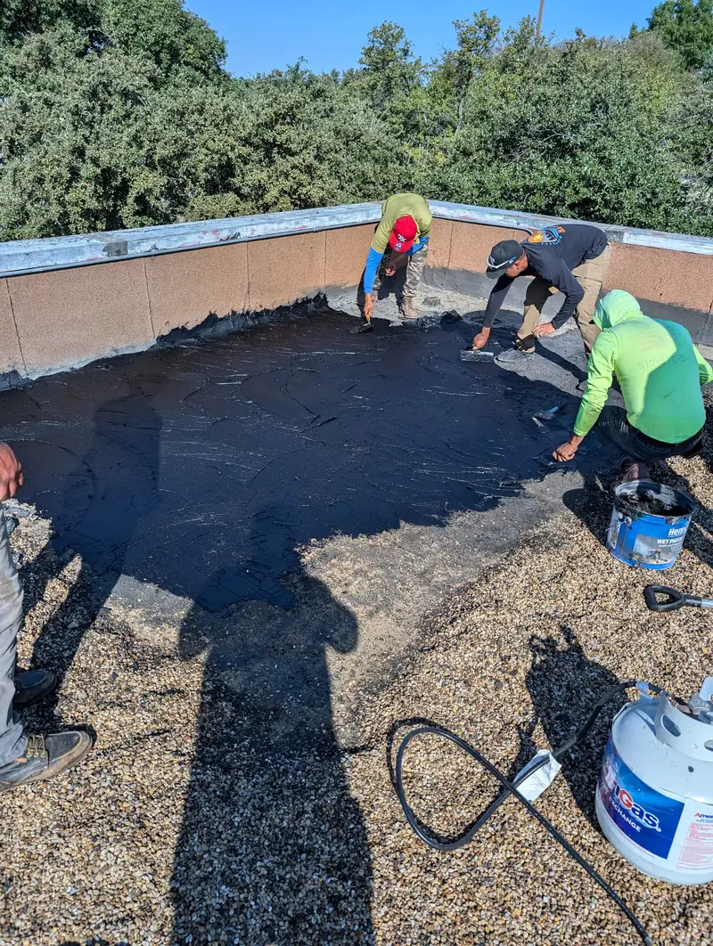 Commercial flat roof repair & coating