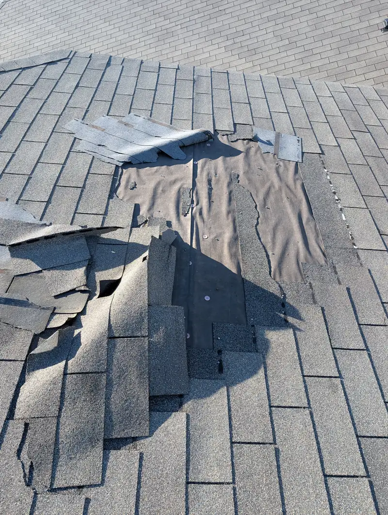 Storm repair after high winds