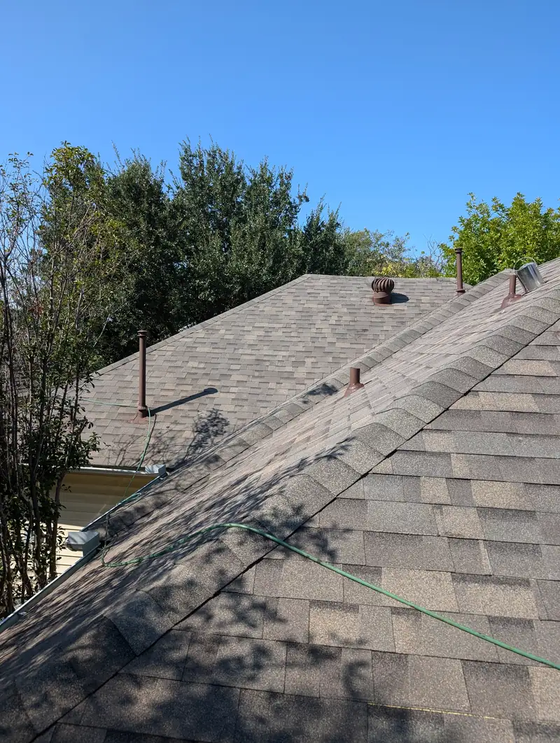 New architectural shingle roof
